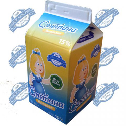 Обновление продукции. Начат выпуск сметаны Лазовской 15% в пюр-пак упаковке