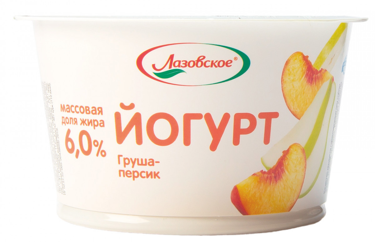 Йогурт Груша-Персик 6%